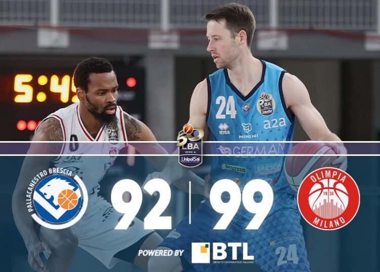 Legabasket: Brescia lotta ma Milano vince con un super Chacho, le pagelle
