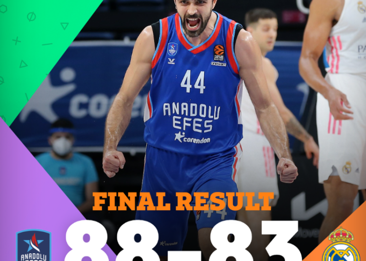 Eurolega: Real che Huevos ma l’Efes è troppo forte e vola a Colonia
