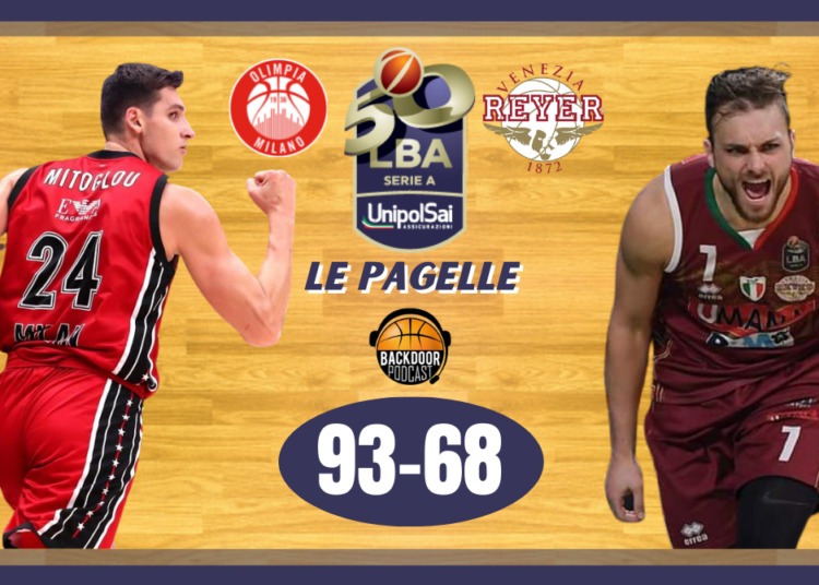 Legabasket: l’Olimpia Milano domina una brutta Reyer Venezia, le pagelle