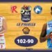 Legabasket: Reggio Emilia di giustezza batte Napoli, le pagelle