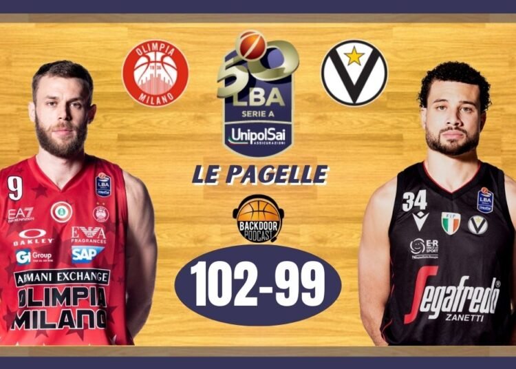 Legabasket: l’Olimpia doma la Virtus solo dopo un overtime, le pagelle