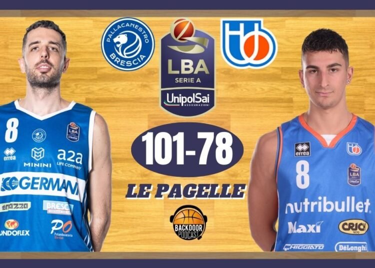 Legabasket: Brescia vince la decima di fila e segna 101 punti, asfaltata Treviso, le pagelle