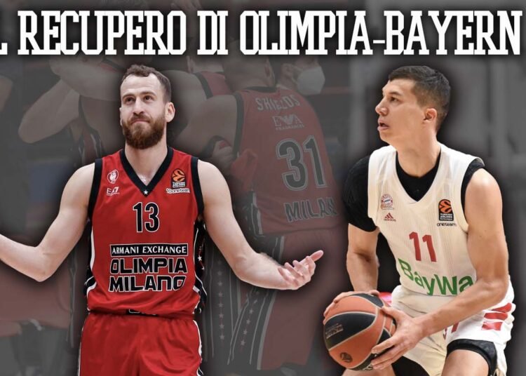 Eurolega: cercasi una data per il recupero di Olimpia-Bayern