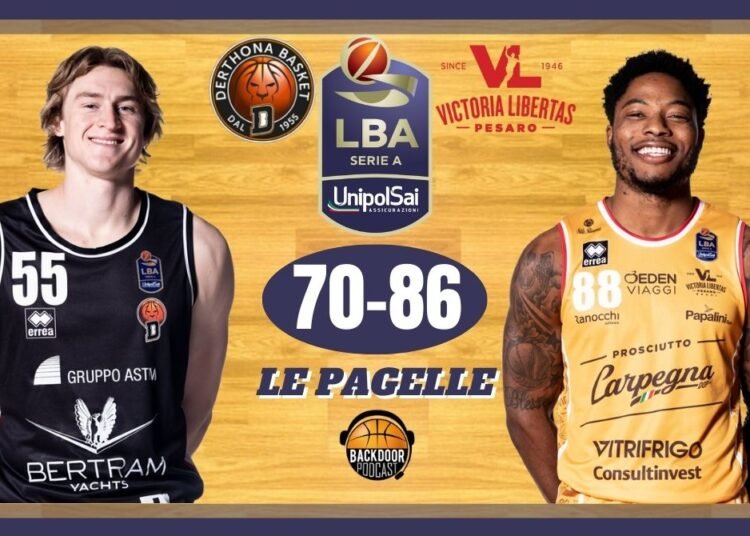 Legabasket: Pesaro domina la partita contro una Tortona spenta, le pagelle