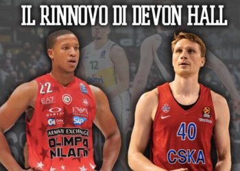 Mercato: Devon Hall rinnova con Milano, Panathinaikos scatenato
