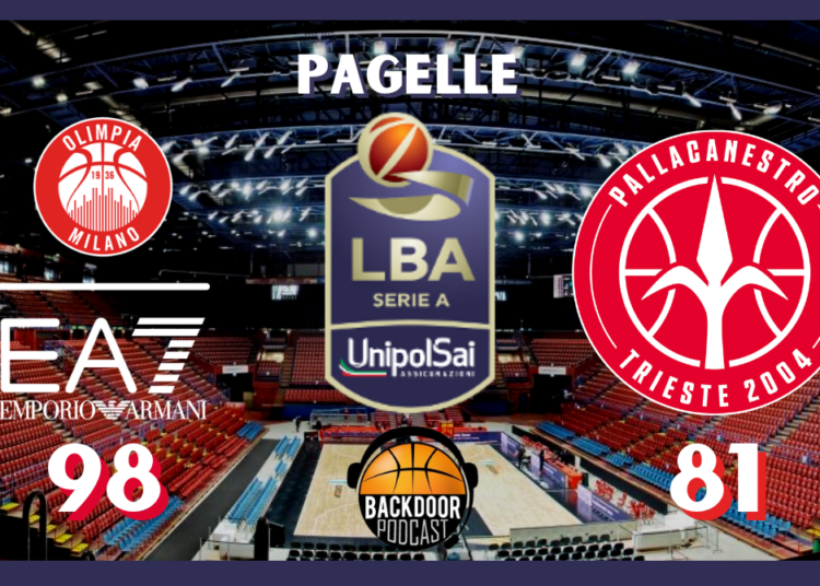 Legabasket: Mitrou-Long trascina l’Olimpia contro una bella Trieste, le pagelle
