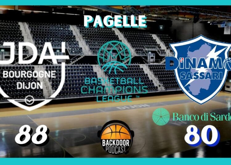 BCL: il digiuno di Sassari continua contro Digione, le pagelle