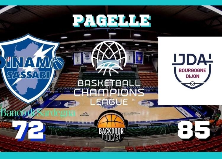 BCL: Dijon stende Sassari, ora alla Dinamo servirà un’impresa per i play-in