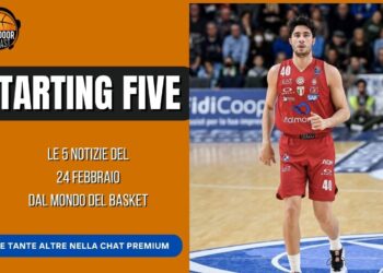 Starting Five 24-2: Alviti via dall’Olimpia, emergenza infortuni e Guduric show