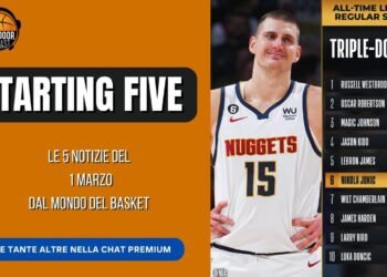 Starting Five 1-03: le triple doppie di Jokic, il mercato di Eurolega e i consigli di Ennis