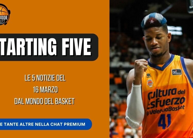 Starting five 16-3: la March Madness, Olimpia Virtus sold out e il futuro di Jasiel Rivero