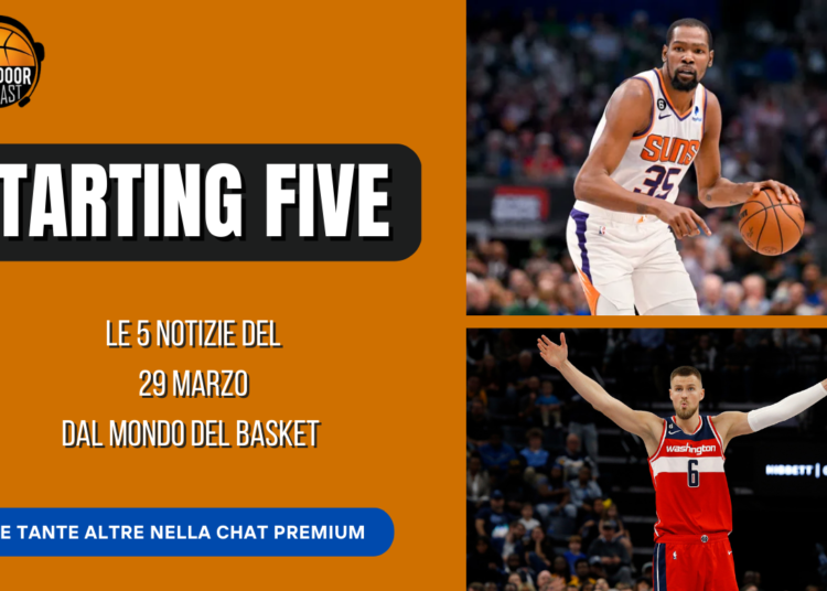 Starting Five 29-03: Milano e Bologna salutano l’EuroLeague, il rientro di KD e il futuro di Lundberg