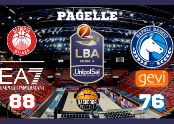 Legabasket: Napoli regge un tempo poi l’Olimpia Milano allunga, le pagelle