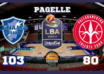 Legabasket: a Sassari basta il terzo quarto per superare Trieste, le pagelle