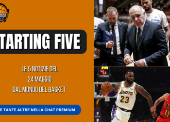 Starting Five 24-05: Molin lascia Trento, sfida Milano-Sassari e situazione Lakers
