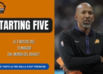 Starting Five 15-5: Monty out, Coldebella in, la Virtus punta una guardia