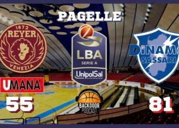 Legabasket: Sassari show al Taliercio, 55-81 e 1-1 nella serie, le pagelle