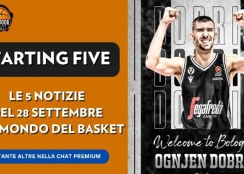 Starting Five – 28 Settembre: Dobric-Day e il futuro di Holiday