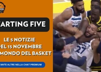 Rissa in NBA, italiani al College e il passaporto di Mitrou-Long – Starting 5 15 novembre
