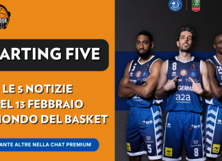 Final Eight è tutto pronto – Starting Five 13 febbraio
