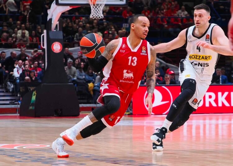 Shabaz Napier (EA7 Emporio Armani Olimpia Milano) & Aleksa Avramovic (Partizan Belgrade)