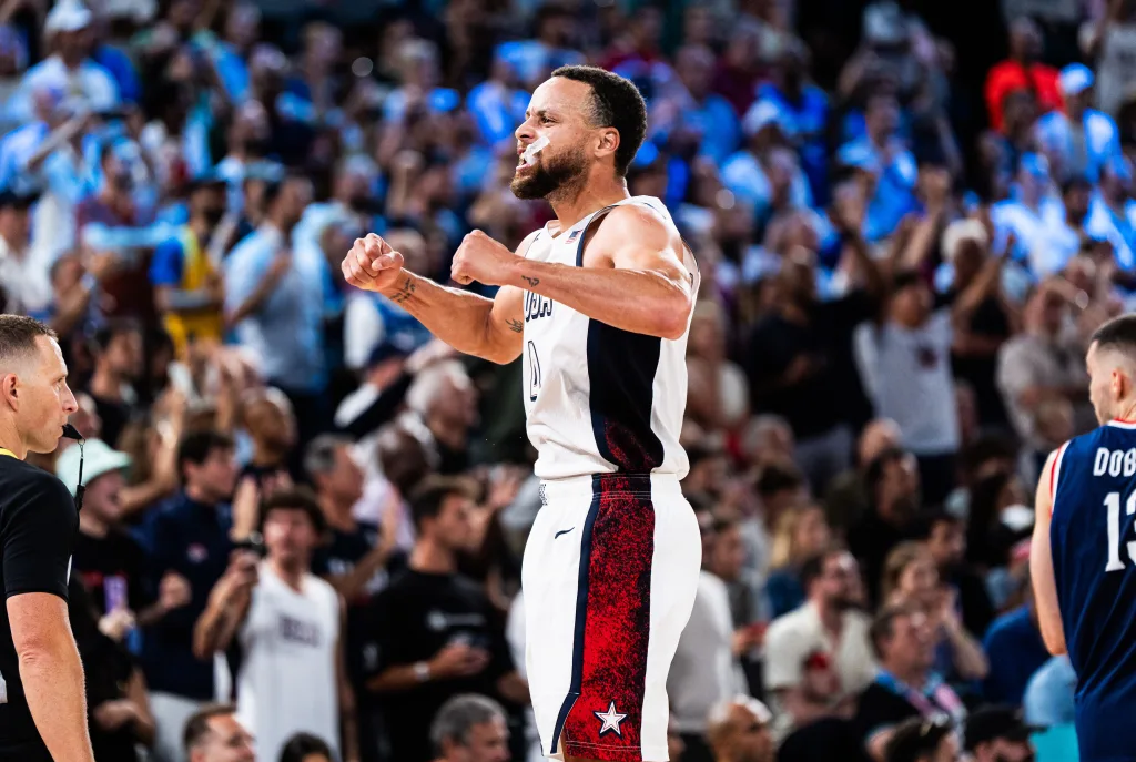 2024 Olympics the video of Steph Curry's five minutes of madness