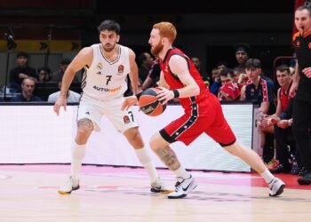 Nico Mannion (EA7 Emporio Armani Olimpia Milano) &; Facundo Campazzo (Real Madrid)