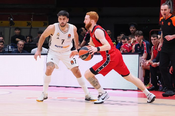 Nico Mannion (EA7 Emporio Armani Olimpia Milano) &; Facundo Campazzo (Real Madrid)