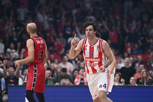 Milos Teodosic Stella Rossa Belgrado - EA7 Emporio Armani Olimpia Milano Turkish Airlines Euroleague 2024-25 Belgrado, 13/03/2025 Milos Teodosic