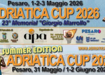 Adriatica Cup di Pesaro, torneo per giovani e giovanissimi