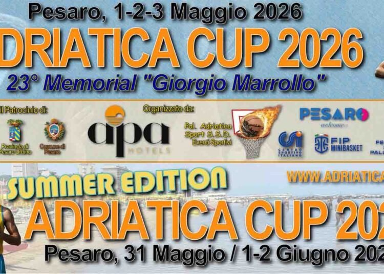 Adriatica Cup di Pesaro, torneo per giovani e giovanissimi