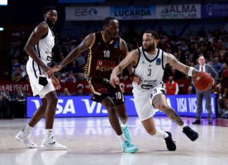 Derby italiano di Eurocup vinto dall’Aquila Trento 90-94 sulla Reyer Venezia, e vola ai quarti di finale. Le pagelle