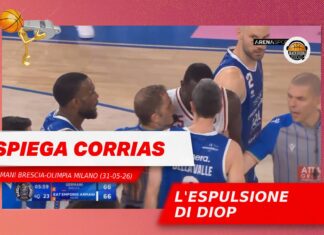 Brescia-Milano: l’espulsione di Diop | Spiega Corrias Diop