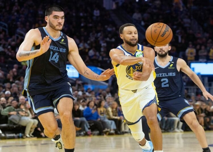 Golden State in enorme difficoltà, 0 punti negli ultimi 4 minuti e KO contro Memphis